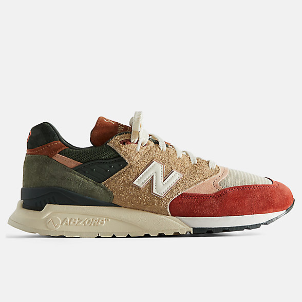 Ronnie Fieg x Frank Lloyd Wright Foundation x New Balance 998 Broadacre City Chutney，侧面照片 1