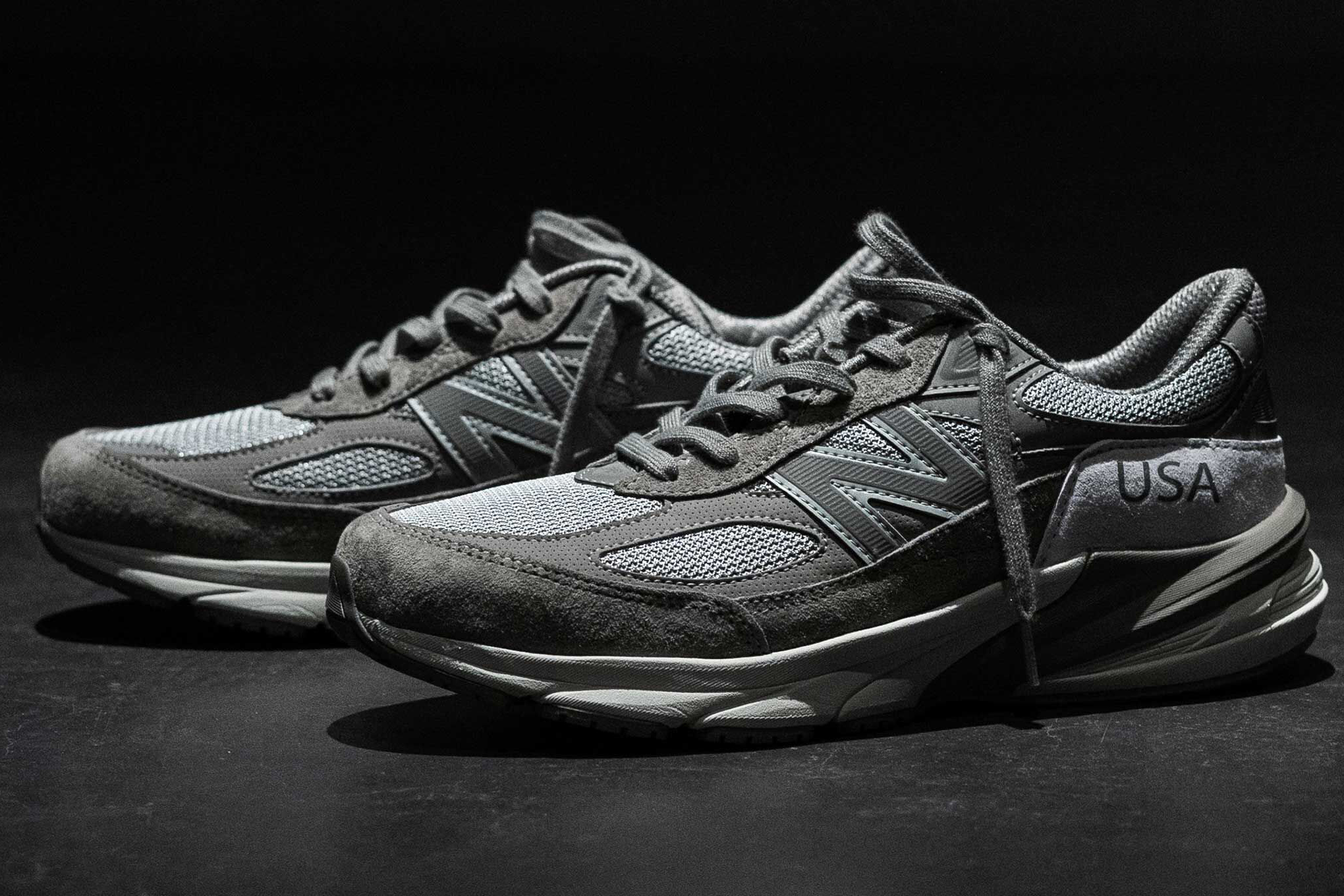 WTAPS x New Balance 990v6 Moon Mist，侧面照片 1