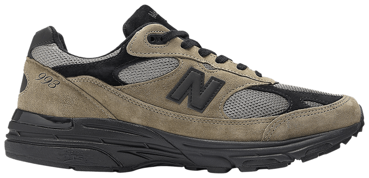 JJJJound x New Balance 993 Military Urban Grey Black，侧面照片 1