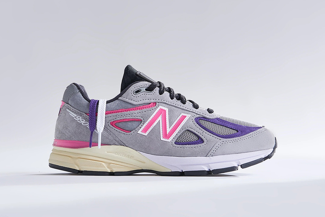 Kith x United Arrows & Sons x New Balance 990v4 Made in USA，侧面照片 1