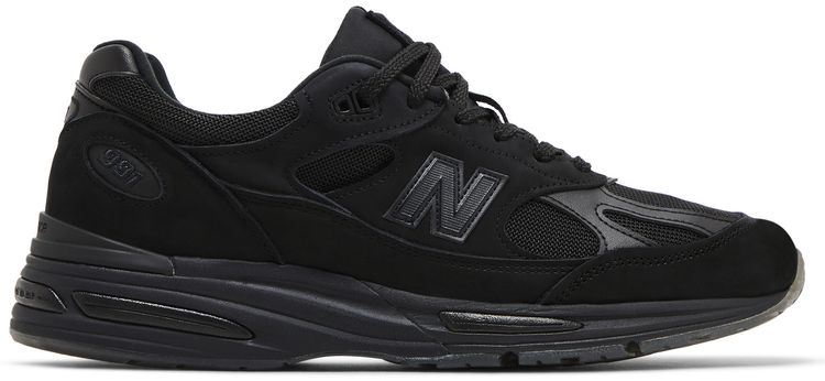 Stone Island x New Balance 991v2 Ghost Pack Black，侧面照片 1