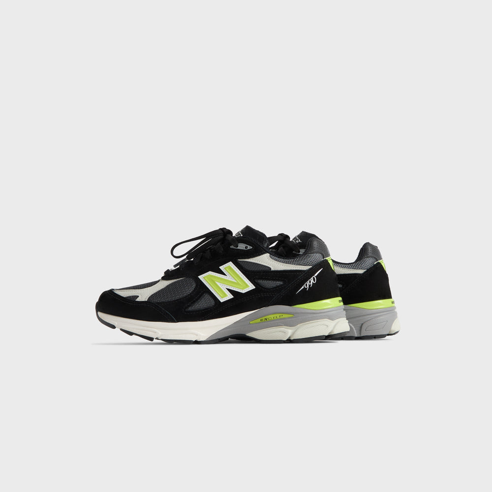 Kith x United Arrows & Sons x New Balance 990v3 Black Oyster Mushroom，侧面照片 5