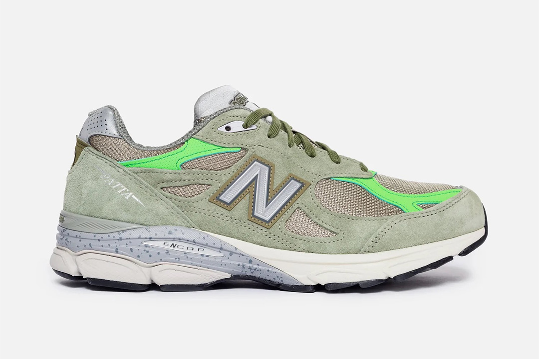 Patta x New Balance 990v3 Keep Your Family Close，侧面照片 1