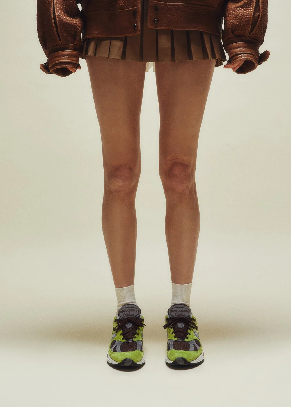 Daniëlle Cathari x New Balance 991v2 Matcha，上脚照片 4