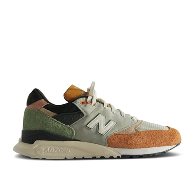 Ronnie Fieg x Frank Lloyd Wright Foundation x New Balance 998 Broadacre City Apricot，侧面照片 1